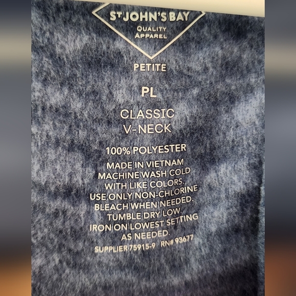 St. John's Bay Navy Knit Sweater - Picture 4 of 4